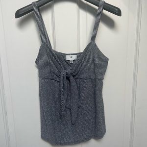 Sweetheart blue and white tank